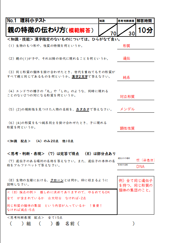 8月末まで割引！小中学校小テスト作成いたします 安価（1500円程度）に、小テスト作成業務を効率化したい方へ イメージ2
