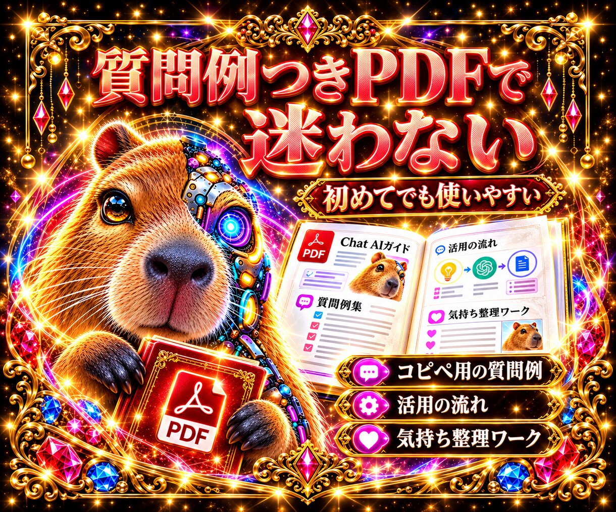 愚痴聞きAIと使い方PDFをお届けします 仕事/人間関係/家族/ストレスの悩み相談！質問例付きPDF イメージ5