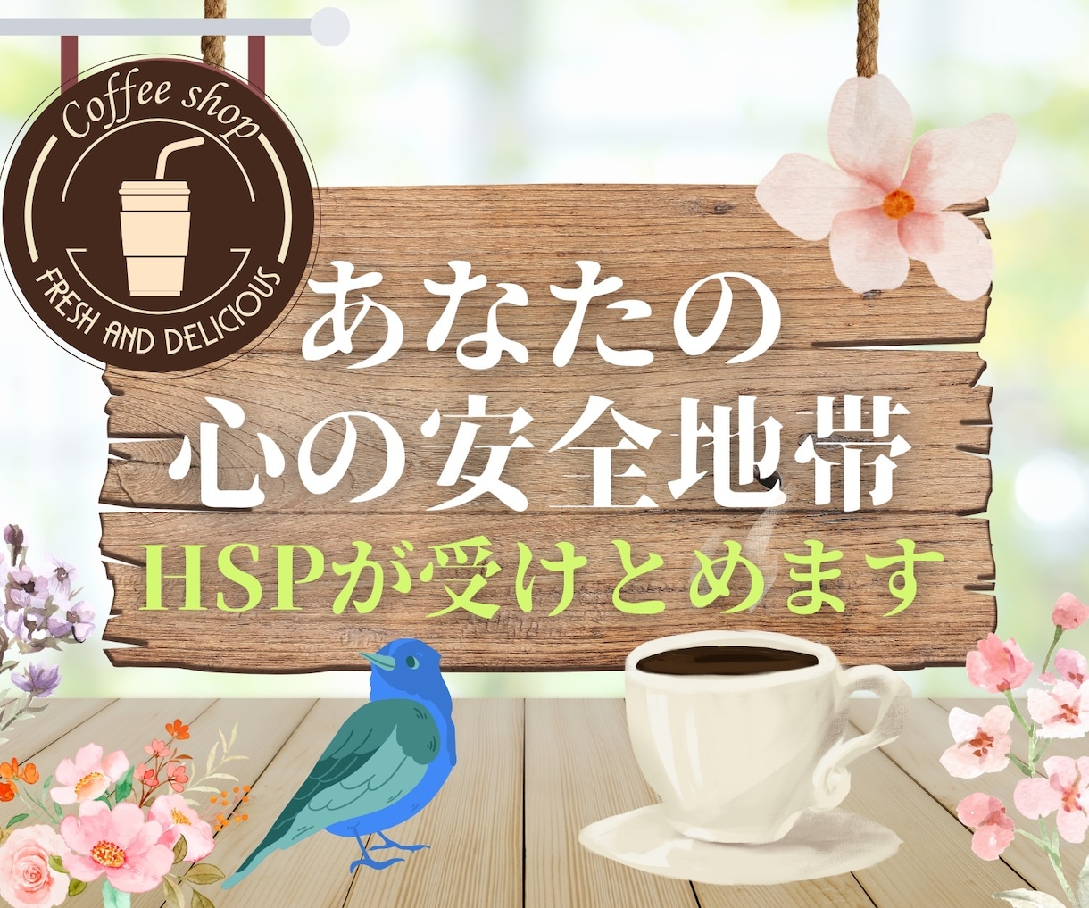あなたの心の安全地帯☘️繊細なあなたを受けとめます HSPの私があなたの心を包みます❣️ほっと安心できる話し相手 イメージ1