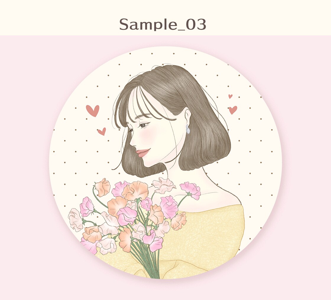 商用可◎オシャレでやさしいアイコン描きます SNSアイコンや名刺に♡大人可愛いアイコン イメージ4