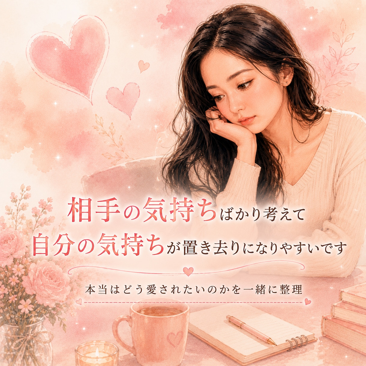 好きなのに苦しい恋の話聞きます 沼った恋の不安を一緒に整理します イメージ6
