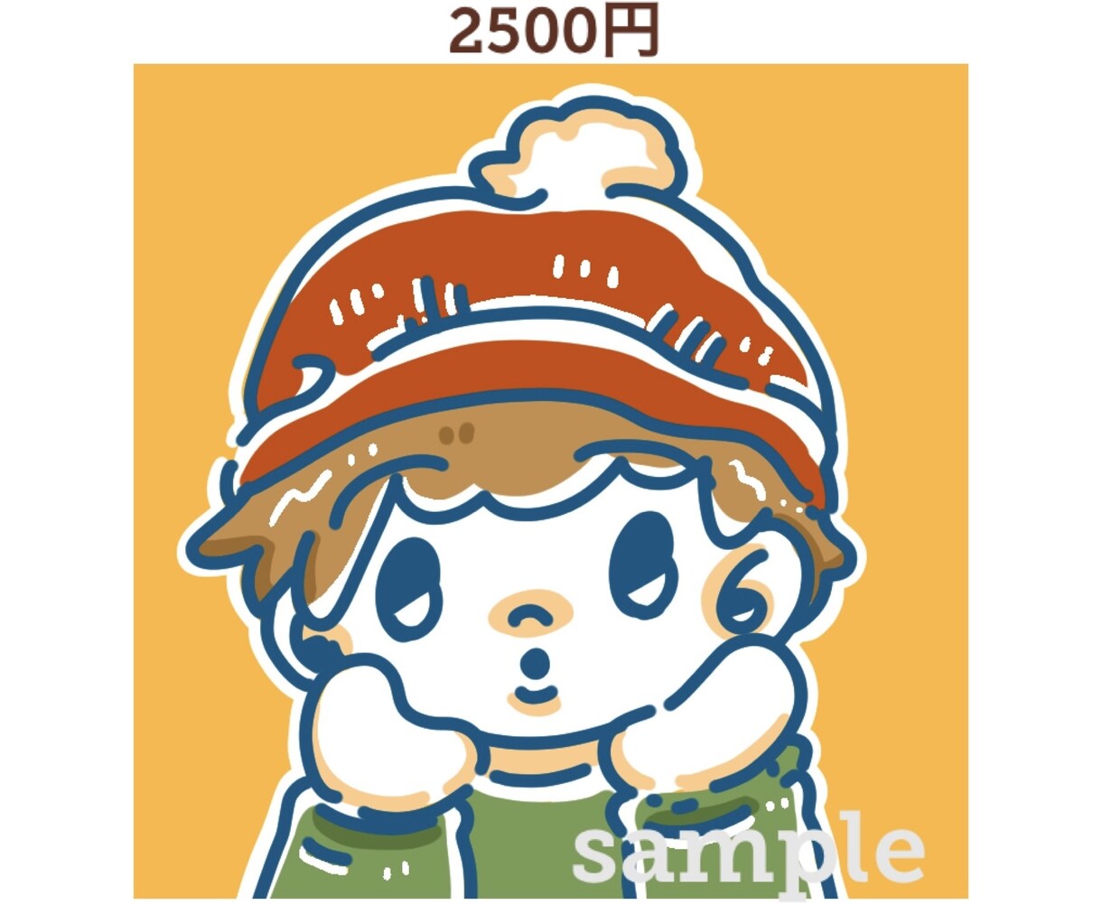 SNS向けアイコン作成します ゆるめでポップなキャラテイストで描きます！ イメージ2