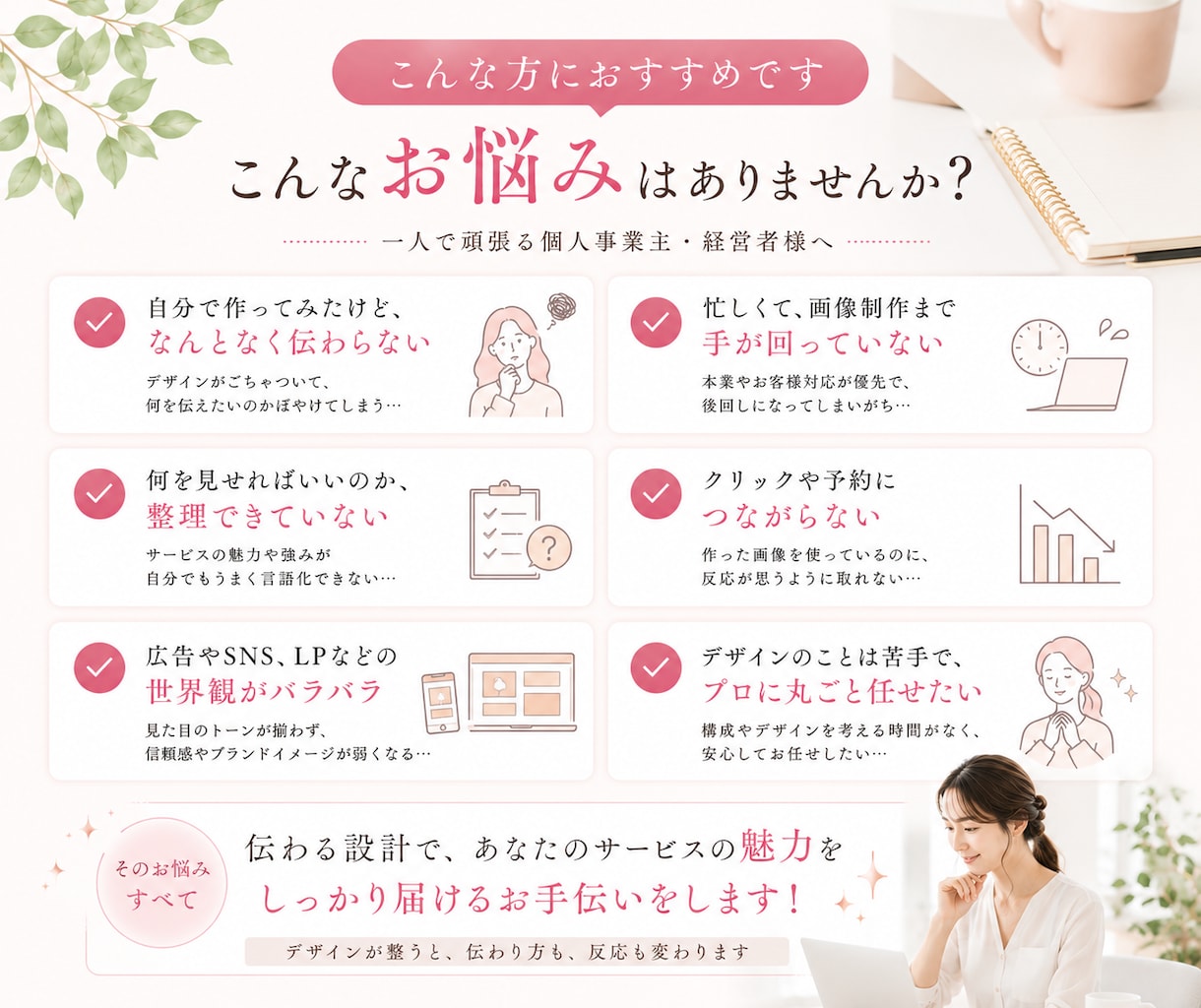 地域密着で頑張る事業者さま向けバナー制作します 見やすさ・伝わりやすさ・反応を意識して制作します イメージ2