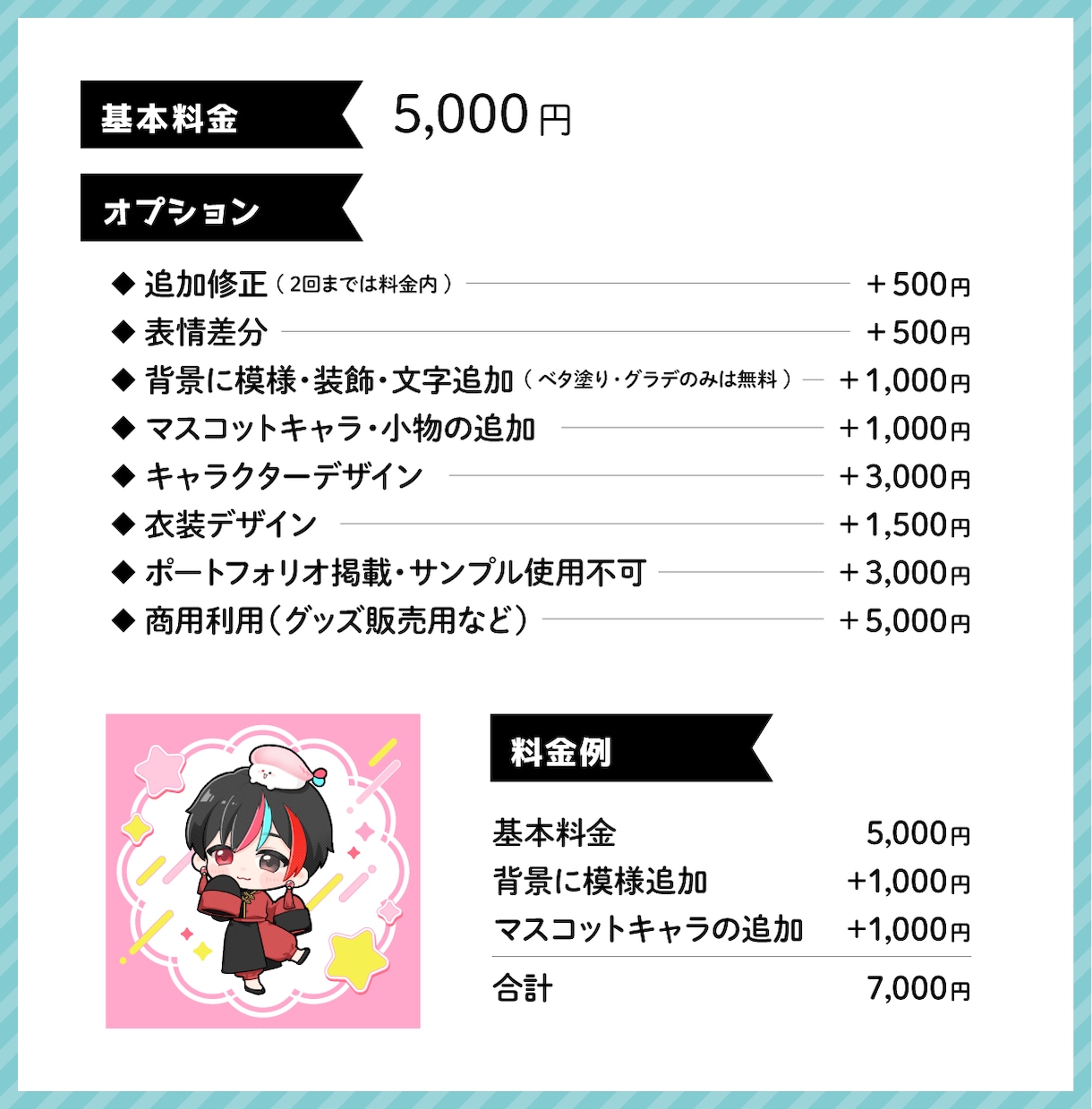 SNSアイコンに！かわいいちびキャラ描きます ＊ポップでかわいい2頭身デフォルメキャライラスト＊ イメージ2