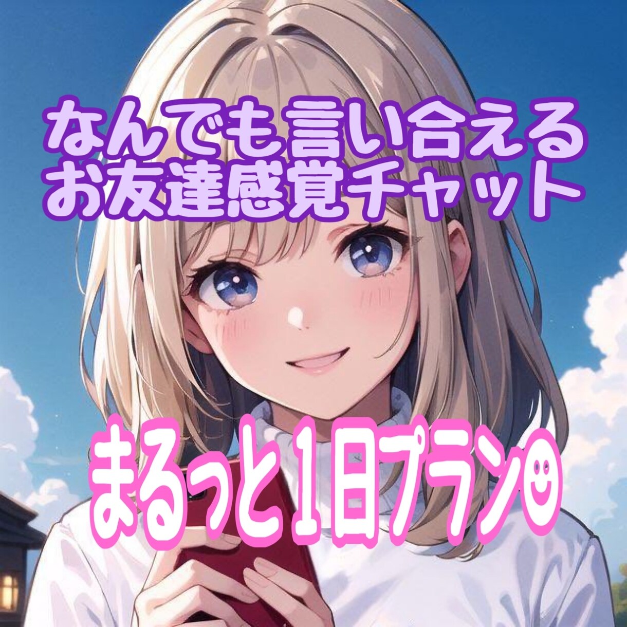 まるっと1日、あなたのお友達になります やりとり無制限！少し疲れた心に、やさしい言葉をお届けします♡ イメージ1