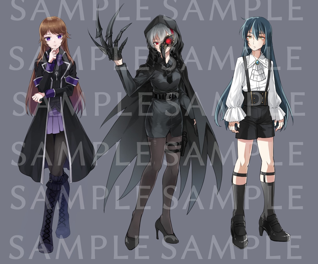無料修正無制限！】キャラクター立ち絵制作いたします 貴方だけの一枚を。低予算で美しいイラストをお届け。 イメージ3