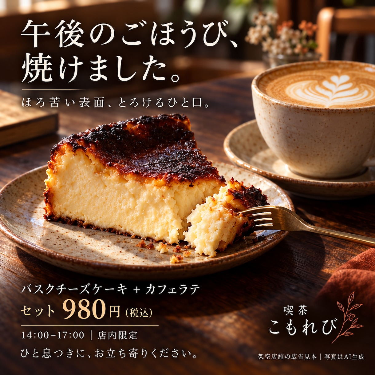 店舗・イベントの告知画像を1枚制作します 原稿・写真支給で3,000円／修正2回・画像納品 イメージ1