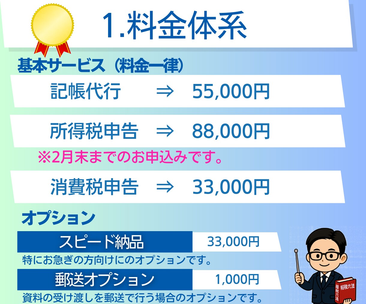 確定申告（2月受付分）｜申告書の作成と提出をします ｜税理士による対応｜電子申告｜確定申告代行｜記帳代行 イメージ2