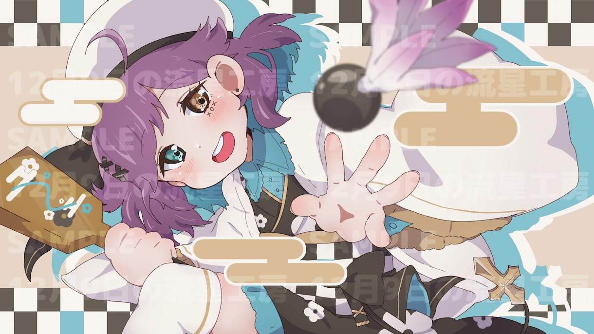 ポップでかわいいキャラクターイラストを作成します ✨️SNSアイコンや立ち絵などあらゆる用途に合わせて描きます イメージ10