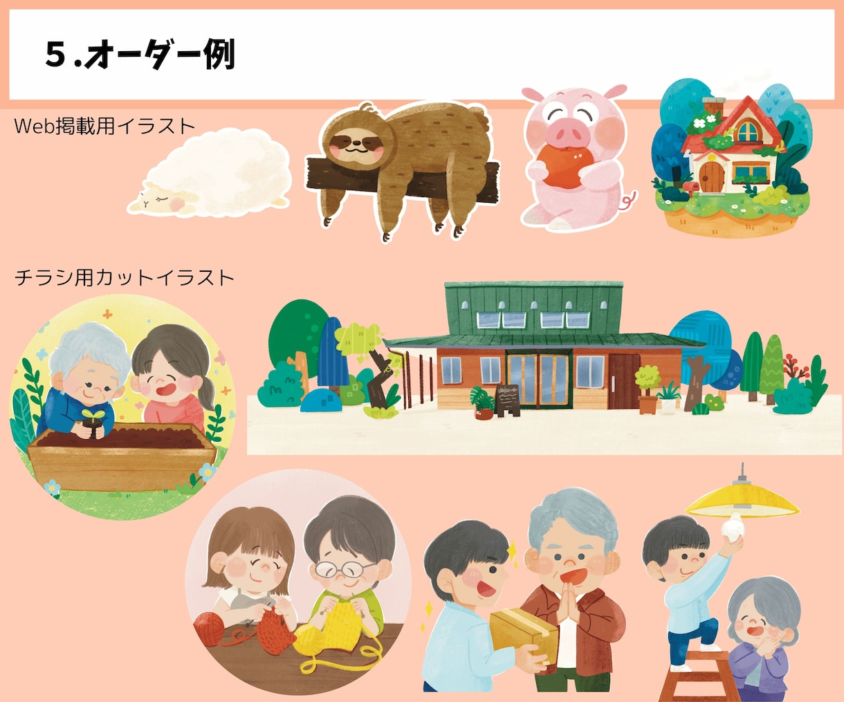 わかりやすさ◎あたたかみ◎複数枚のイラストかきます 複数オーダー用のサービスページです。 イメージ6