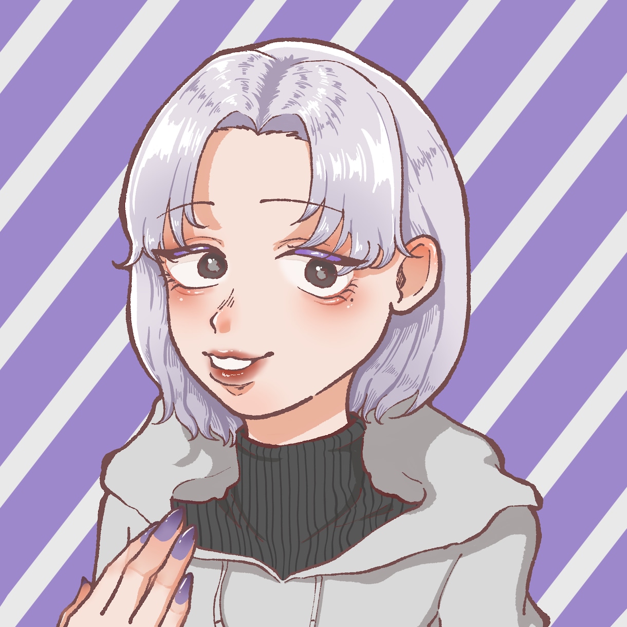 爆速納品！！可愛いアイコンイラスト描きます SNSで使えるアイコンを、表情豊かでオシャレに仕上げます✨ イメージ2