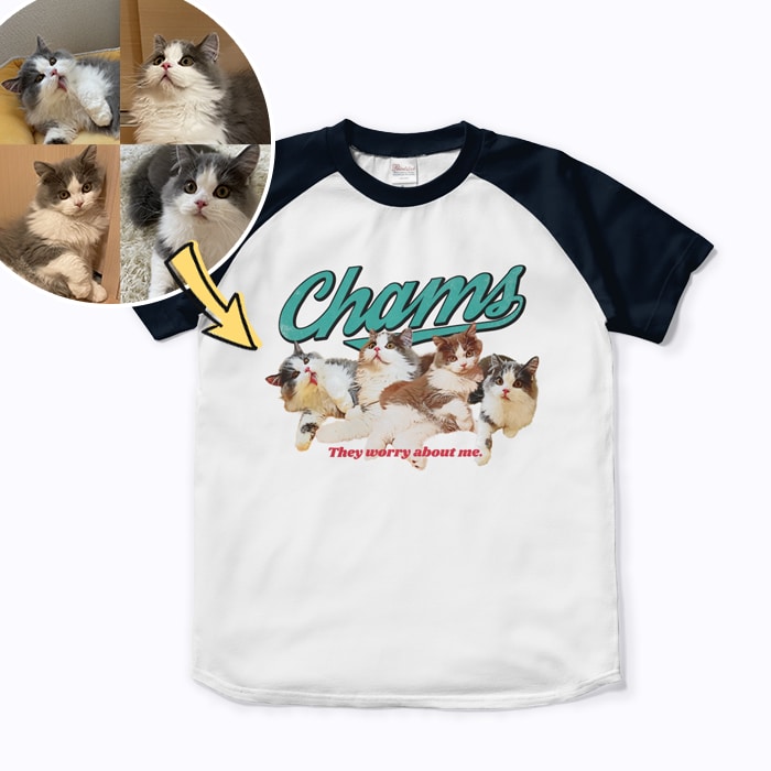 写真1枚でオリジナルのTシャツをデザインします かわいい・面白い・オシャレに着られるオンリーワンのグッズを！ イメージ2