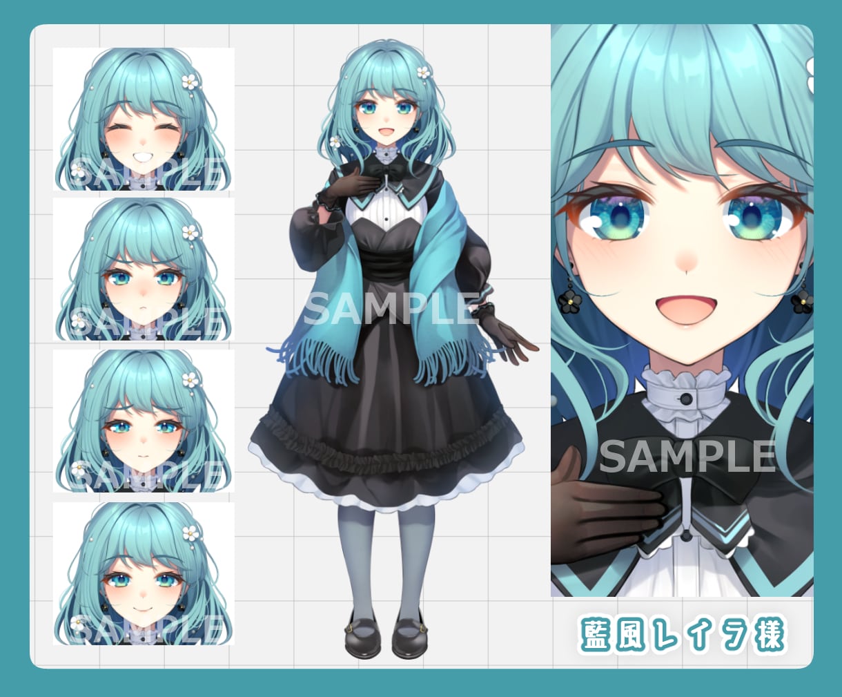 理想のキャラデザ✦立ち絵描きます Live2Dパーツ分け・衣装デザインなども!! イメージ5