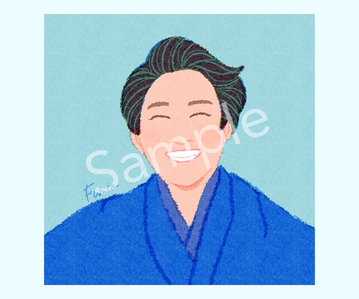 写真から、ゆるく似せた手描きタッチ似顔絵描きます SNSアイコンや名刺イラストにおすすめ！ イメージ4