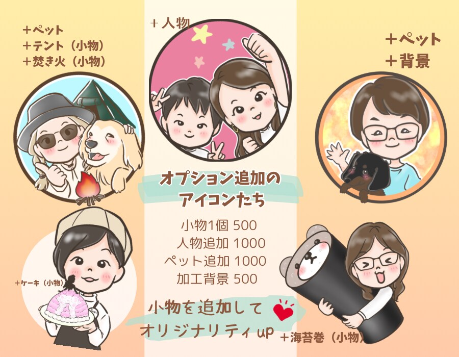ちょっと似てる！ゆるかわ、ゆるふわアイコン描きます 貴方だけの表情豊かなチビキャラがSNSで大活躍間違いなし‼️ イメージ3