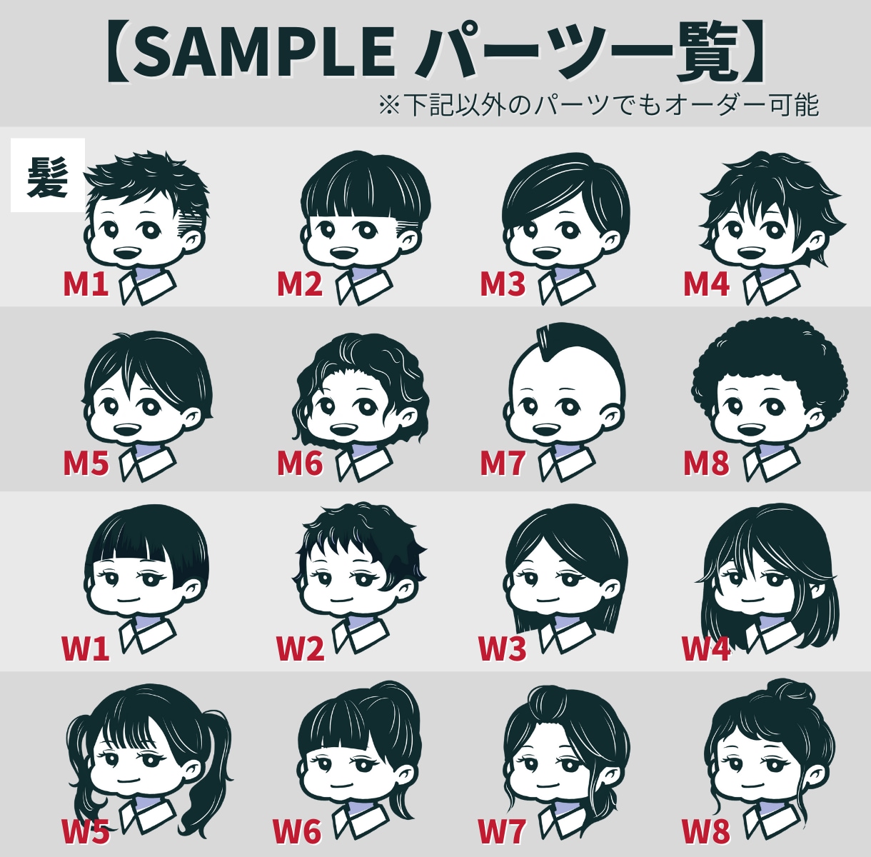 ほっぺが可愛い！デフォルメキャラクターお作りします SNS向けシンプルアイコンならお任せください！ イメージ6