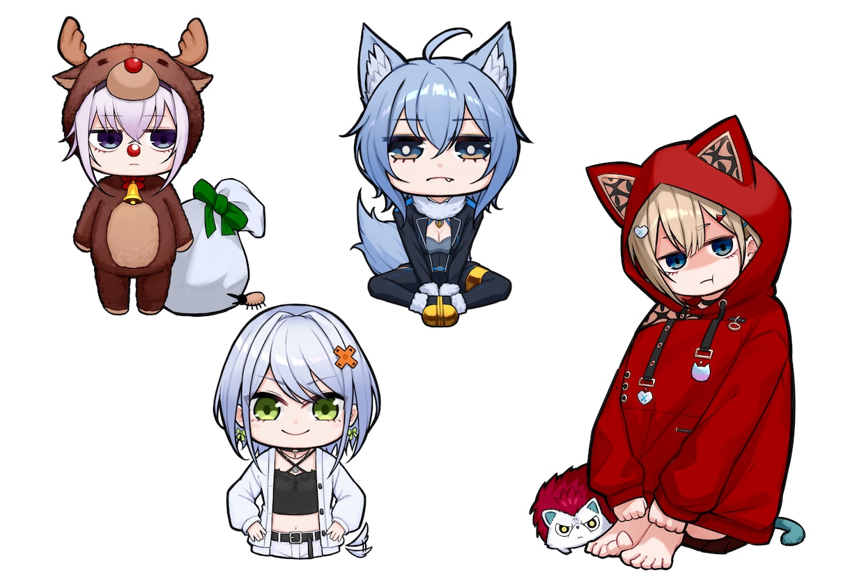 立ち絵・一枚絵・SDキャラ幅広くイラスト描きます 個人から商用、サムネ、アイコン、グッズなど幅広く イメージ4