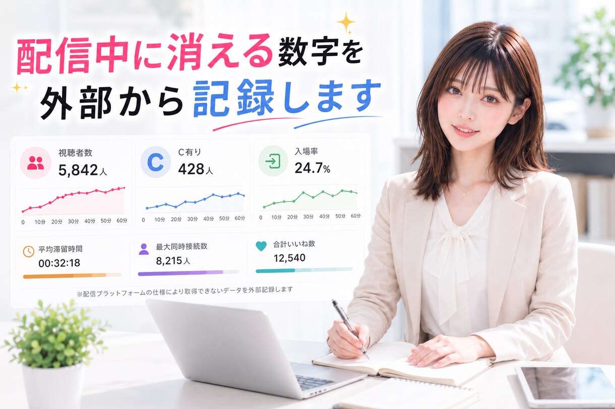 1配信10ktkを目指すデータ分析・助言を行います 現状4000tk前後のあなた、5桁を目指す方法をご存知ですか イメージ3