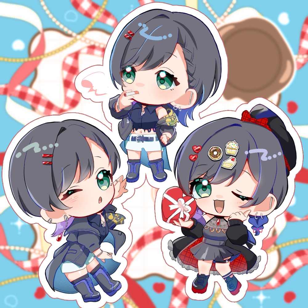 きらきら可愛いポップな世界観で描きます 配信用、イベント、SNSアイコン等、商用利用○ イメージ1