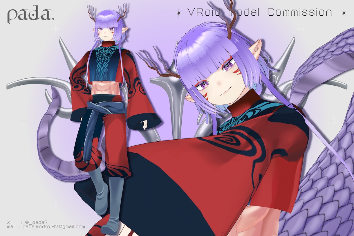 VRoidStudio製3Dモデル作成承ります Vtuber活動やVRSNSアバターに イメージ7