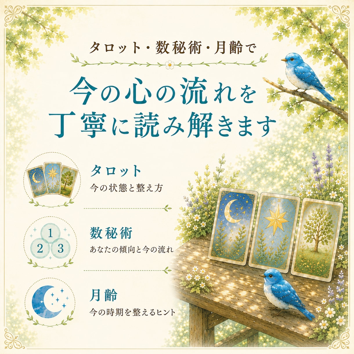 仕事・職場の人間関係をタロットで丁寧に占います 転職・職場の悩みや、気を遣いすぎる心の整理をお手伝いします イメージ2