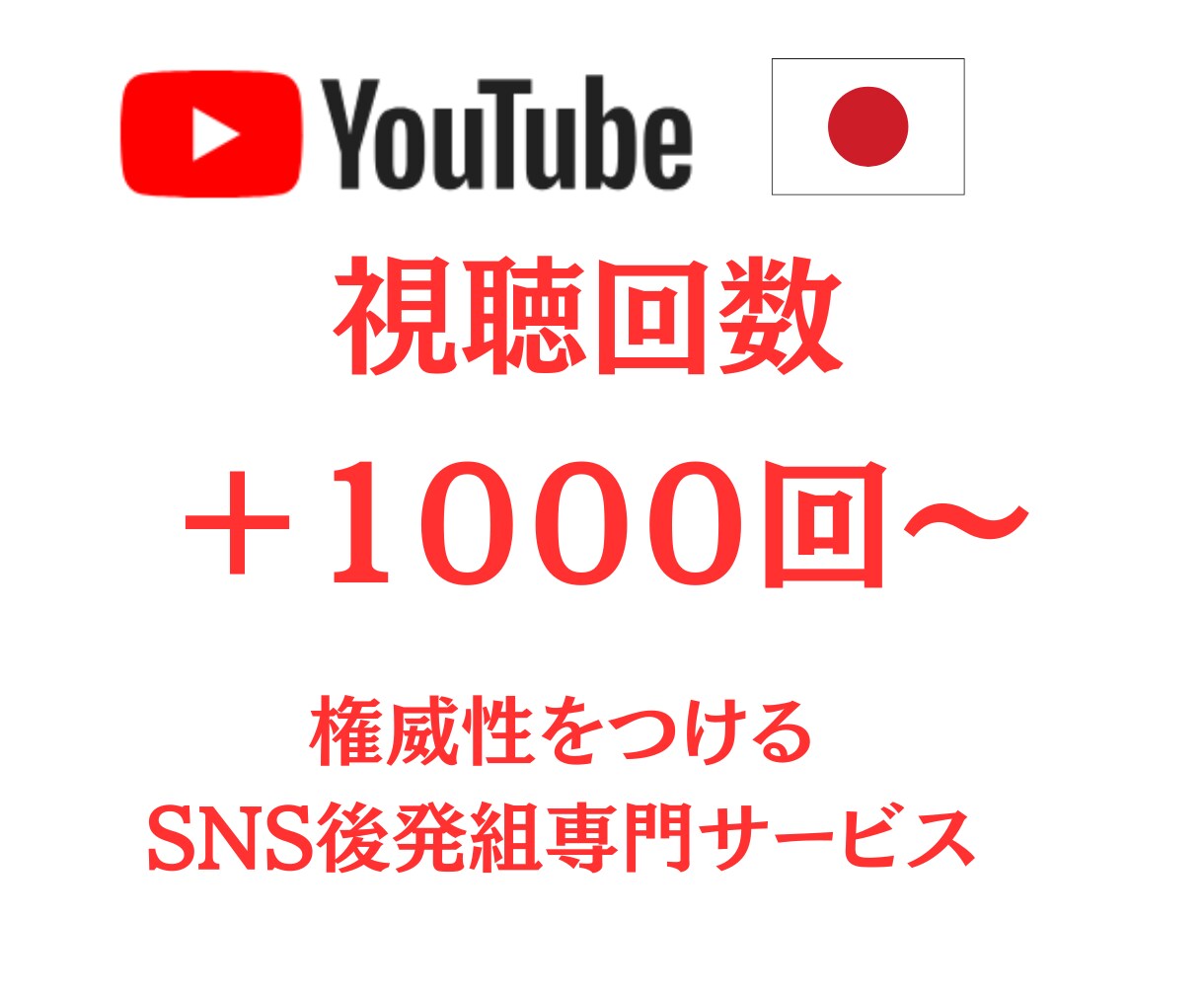 YouTube動画 視聴回数＋１０００増加させます 格安！評価も２0増加！おすすめに表示されやすくなります！ イメージ1