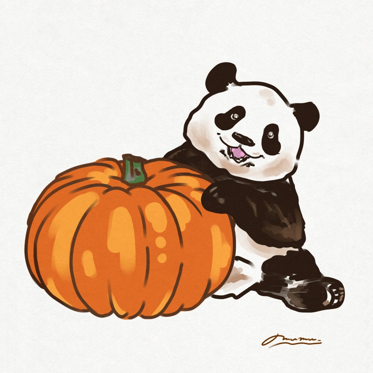 パンダ作品のイラストオーダー承ります パンダらしい可愛さを詰め込んだあなただけのイラストを！ イメージ5