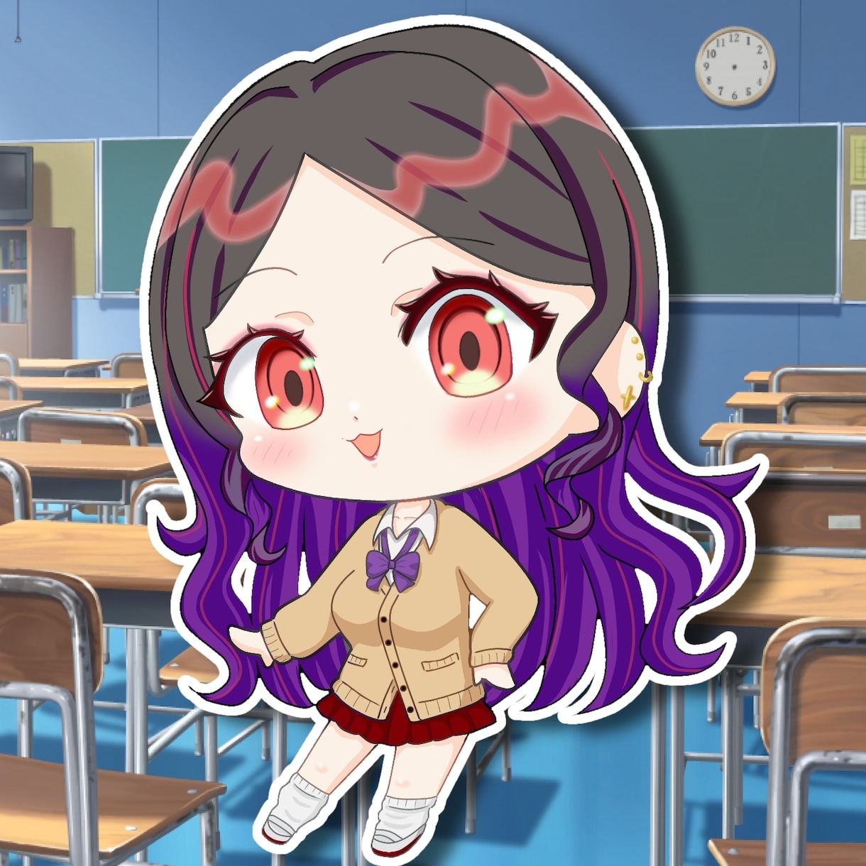 可愛いミニキャラ制作いたします Vライバー、Vtuber向け、商用利用OK イメージ2