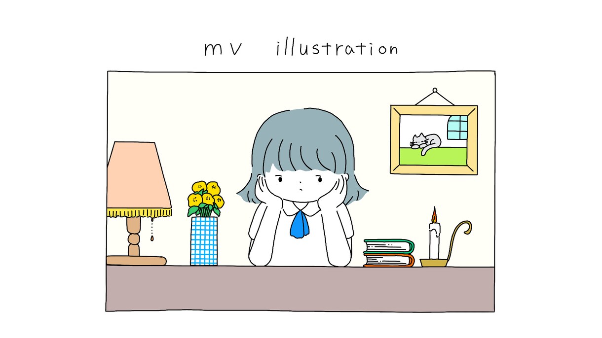 MVにおすすめ！1枚イラスト描きます やさしい雰囲気のイラストで表情等の簡単な差分も可能です！ イメージ1