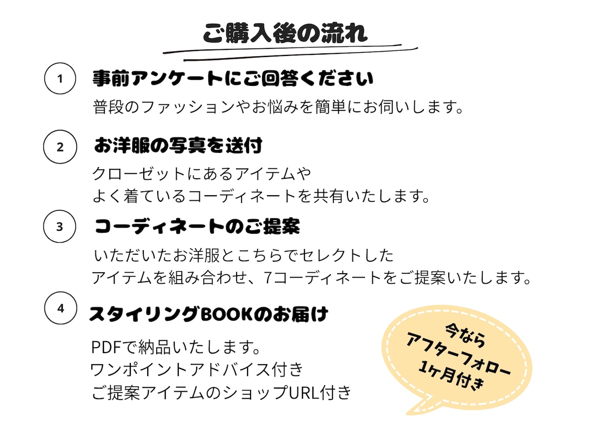 あなただけのオリジナルSTYLE BOOK作ります 手持ちのお洋服+おすすめアイテムで1週間コーデ考えます イメージ4