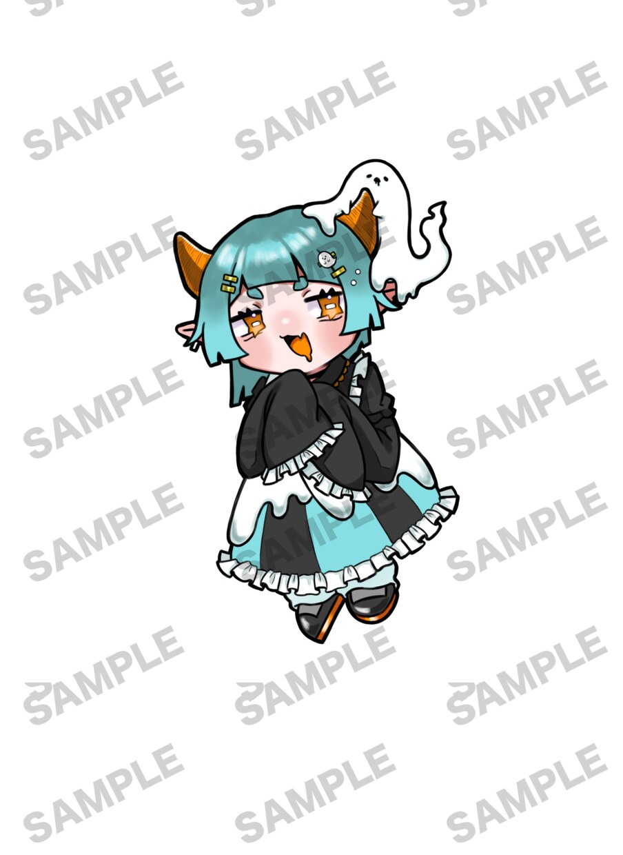 1点限り！ お化けな女の子のイラストを売ります 女の子、お化け、ハロウィン、立ち絵 イメージ7
