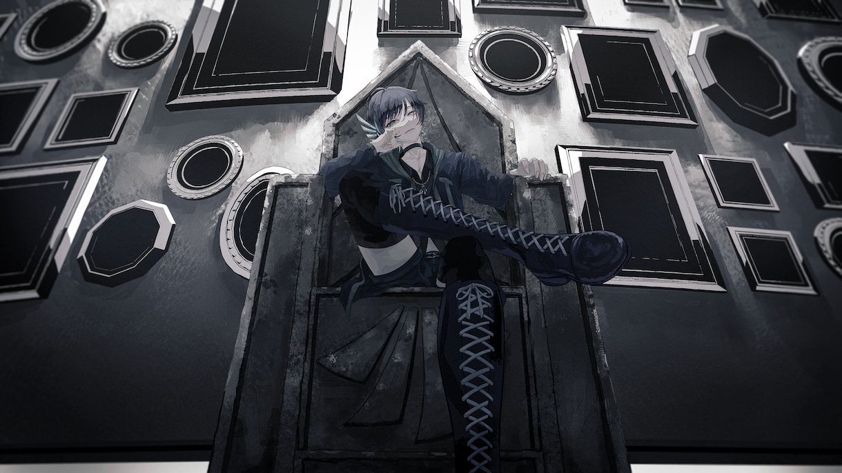 アンニュイでかっこいいイラストを描きます 配信サムネイルや歌ってみたなど。オプションで商用利用可。 イメージ8