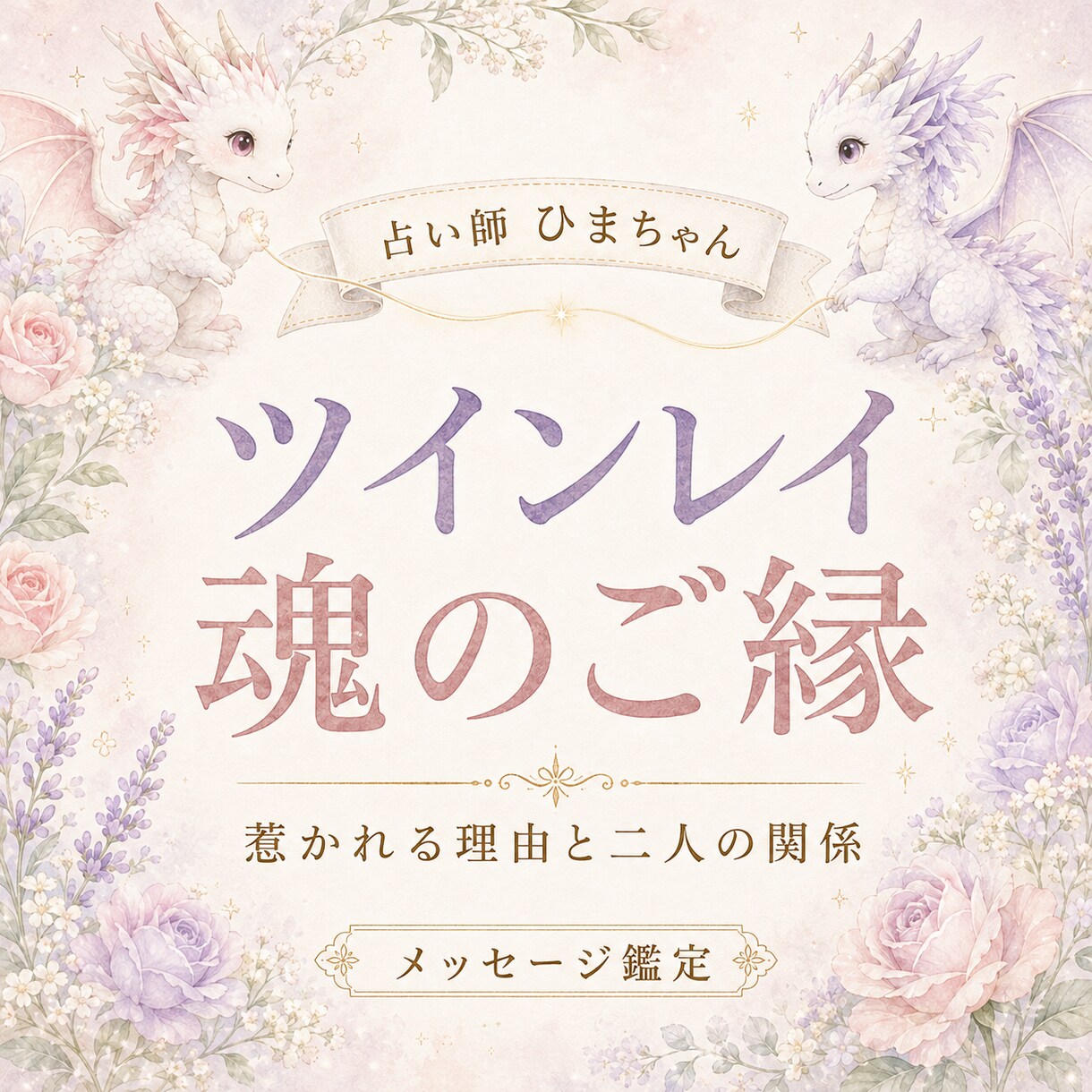 ツインレイか気になる二人の魂のご縁を鑑定します 惹かれる理由と、今の二人の関係を丁寧に読み解きます イメージ1