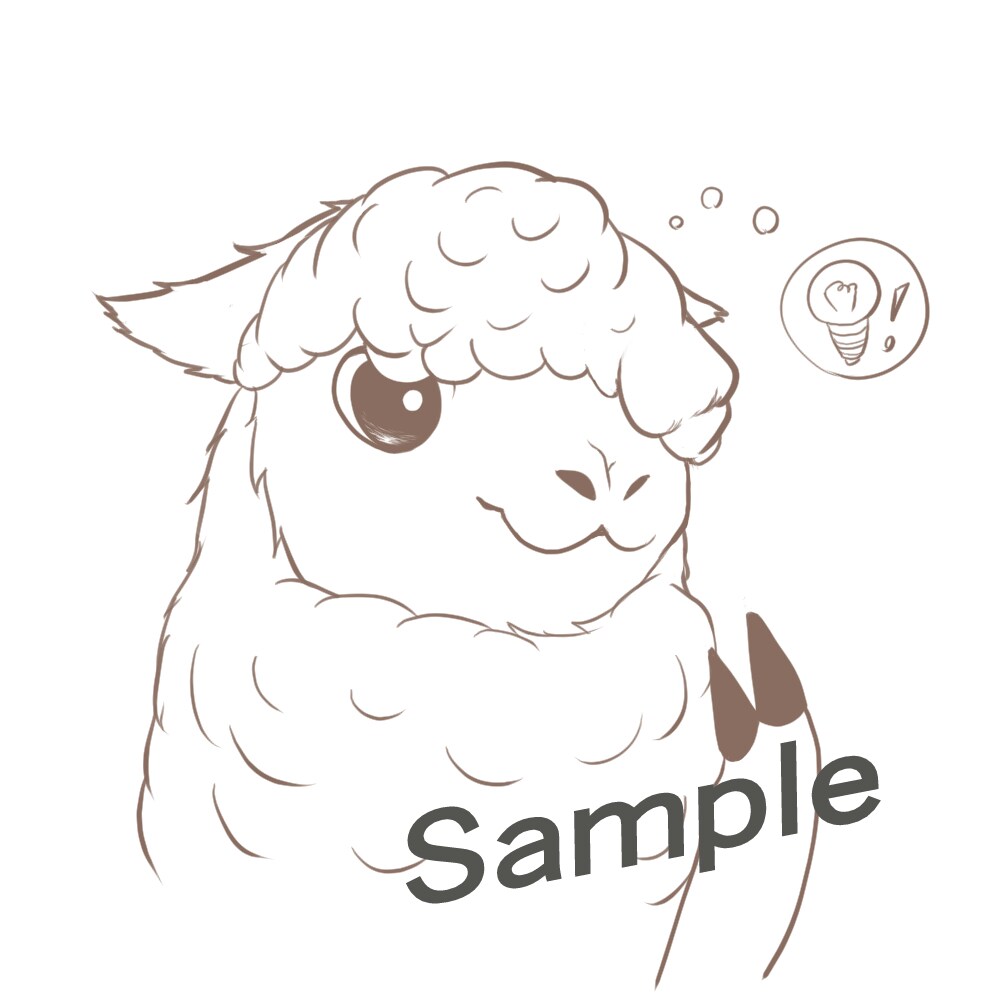 落書き風モノクロ・モノカラー動物イラストを描きます 【3日以内で】微デフォルメでさりげなく可愛く・かっこよく イメージ1