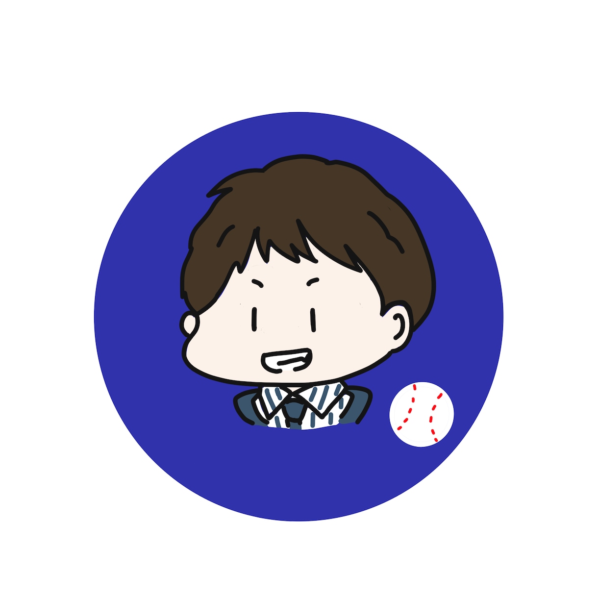 ゆるかわな似顔絵アイコンお描きします ご希望の方には別途線画もお付けします！ イメージ9