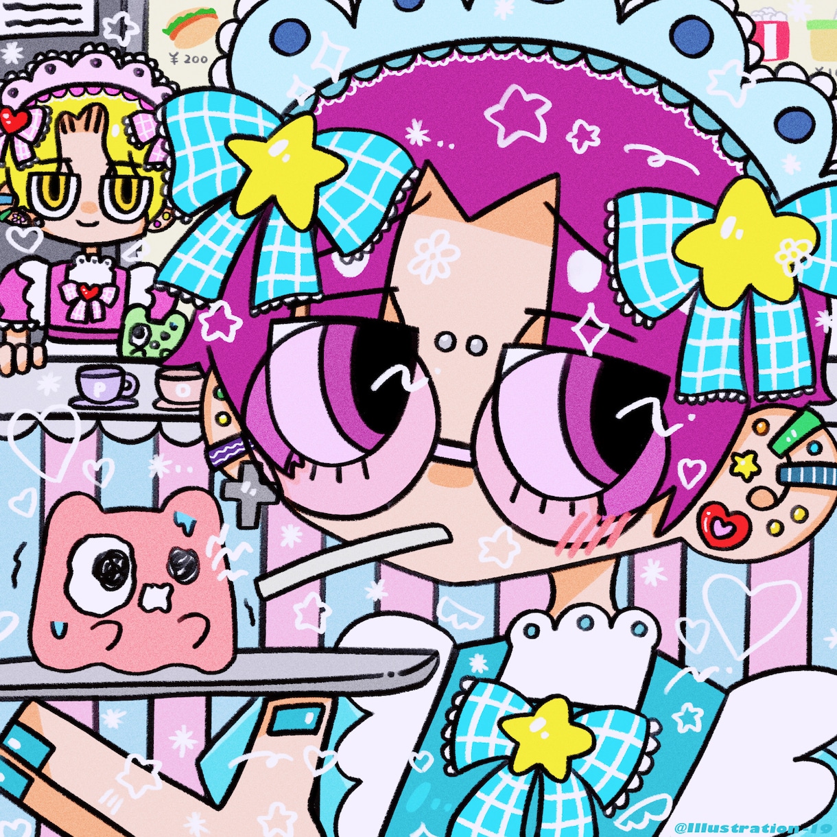 ポップでカートゥーン風の個性的なイラストを描きます 歌ってみた、動画サムネイル、表紙、アイコン、何でも描きます！ イメージ2