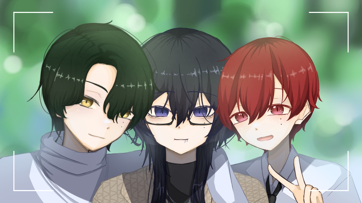 バストアップキャライラスト描きます あなたのキャラを幼かわいい絵柄で イメージ1