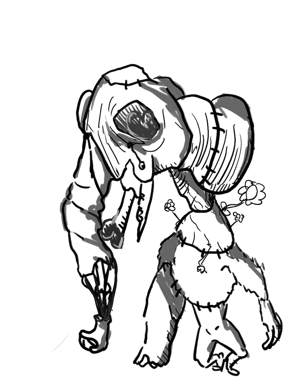 不気味だけどどこか可愛いキャラ、イラスト描きます オリジナルグッズ、ゲームに仕様なんでもあり！ イメージ3