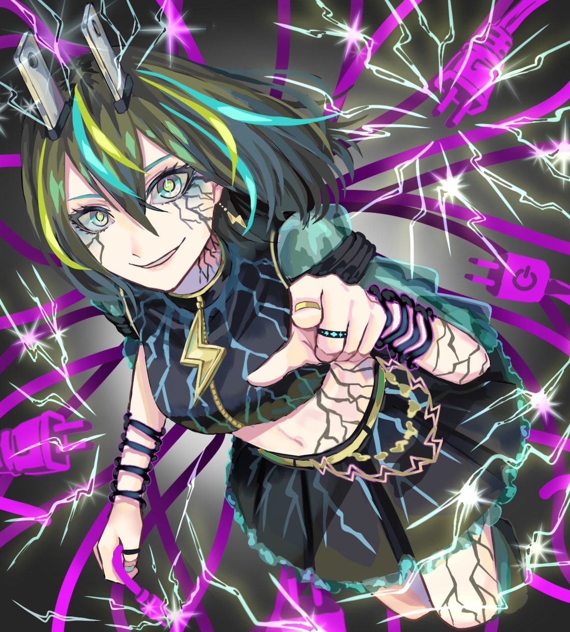 一枚絵・CDジャケット描きます 眼力の強いイラストを描きます！ イメージ2