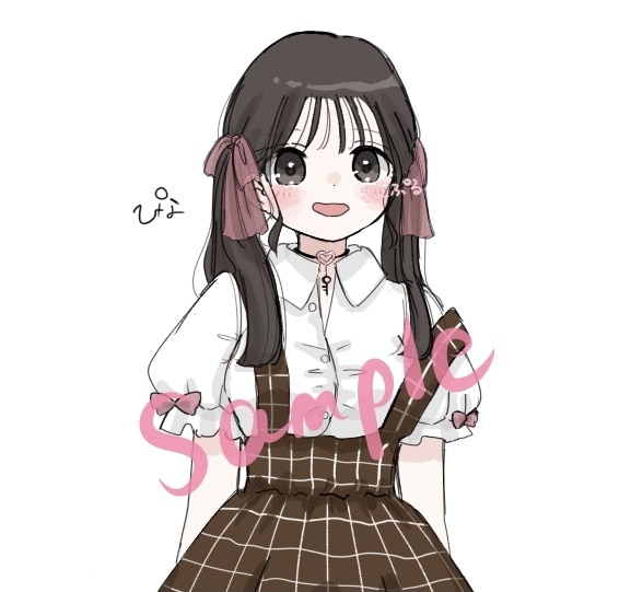 アイコンにおすすめ！完成済みイラスト販売します アイコンにおすすめ！早い安い可愛い！既存イラストを販売します イメージ4