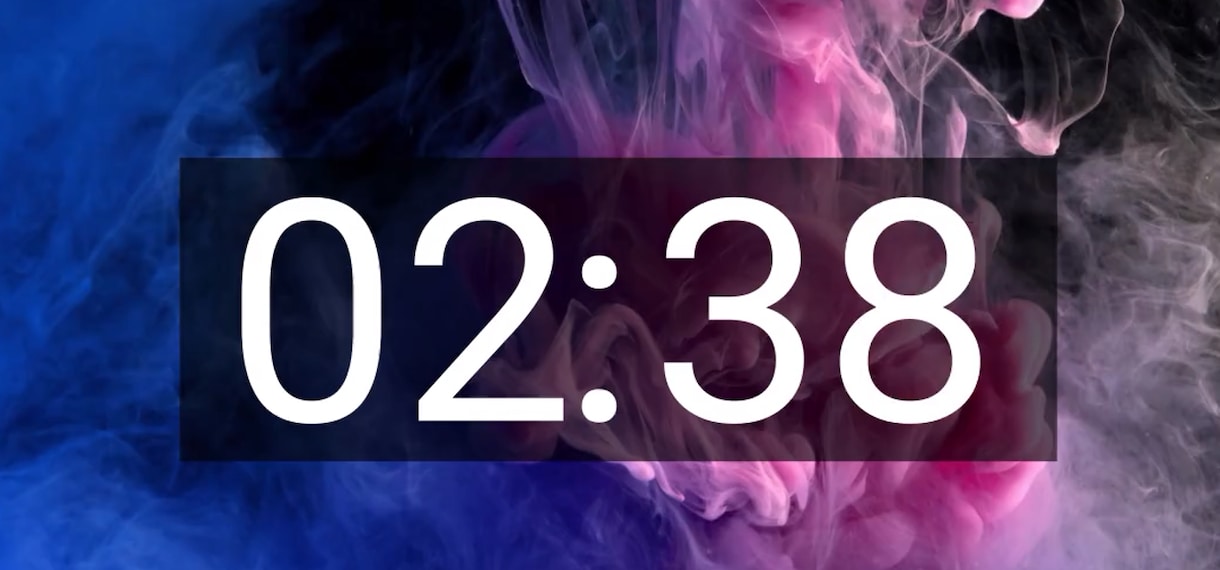 動画で使用できるタイマー素材提供します 数秒から8分までならご指定いただければカスタマイズ可能！ イメージ1