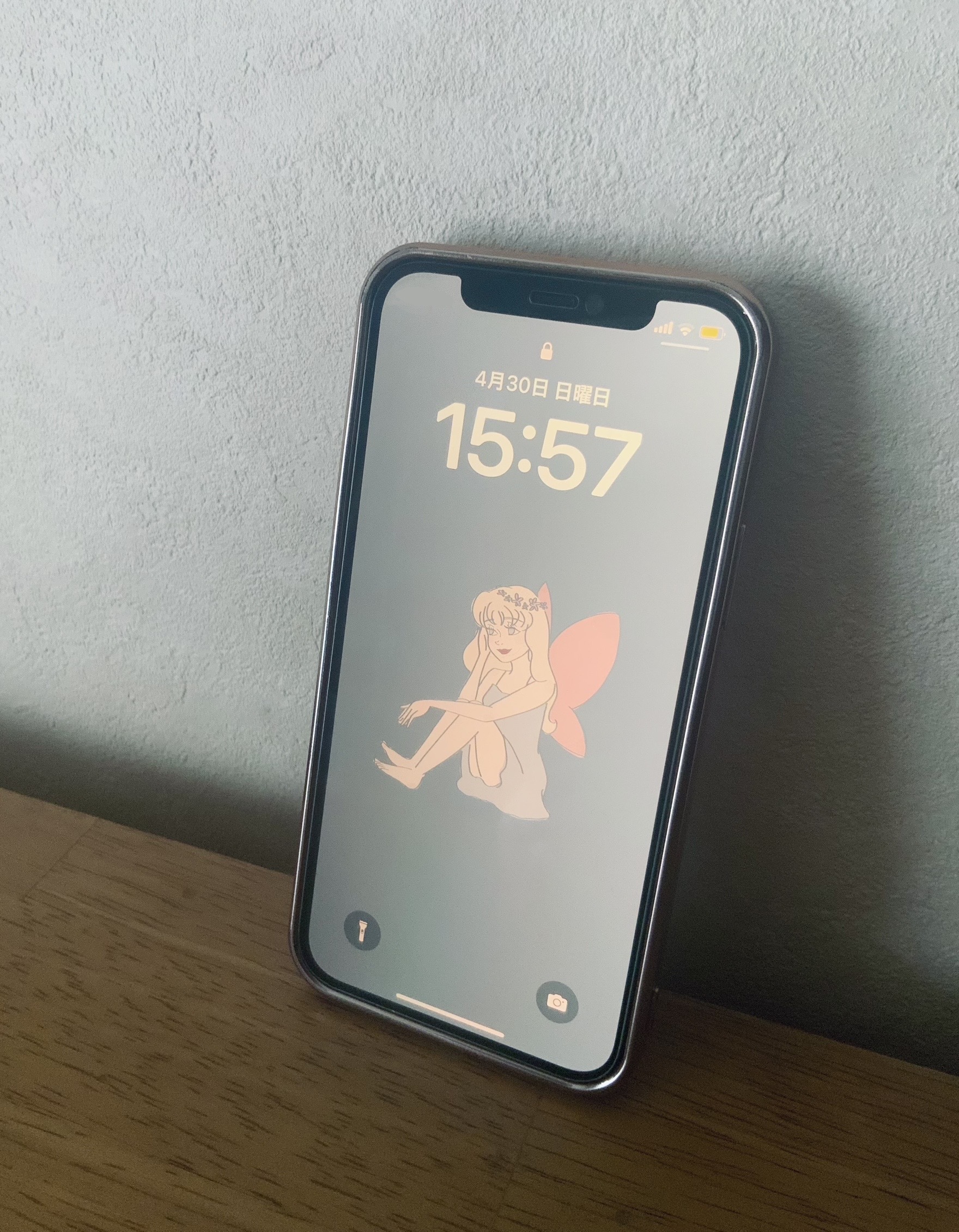 スマホのロック画面＆ホーム画面 描きます オリジナルキャラでスマホの壁画を描きます イメージ6