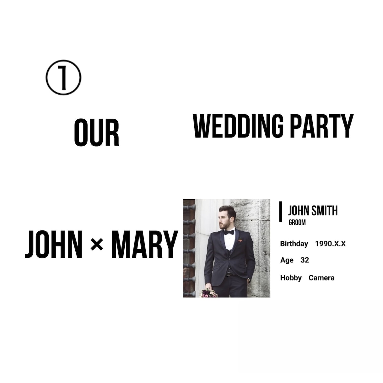 オシャレな【結婚式オープニングムービー】作成します ＜スタイリッシュデザイン＞複数から選択！忙しいお二人にお勧め イメージ2