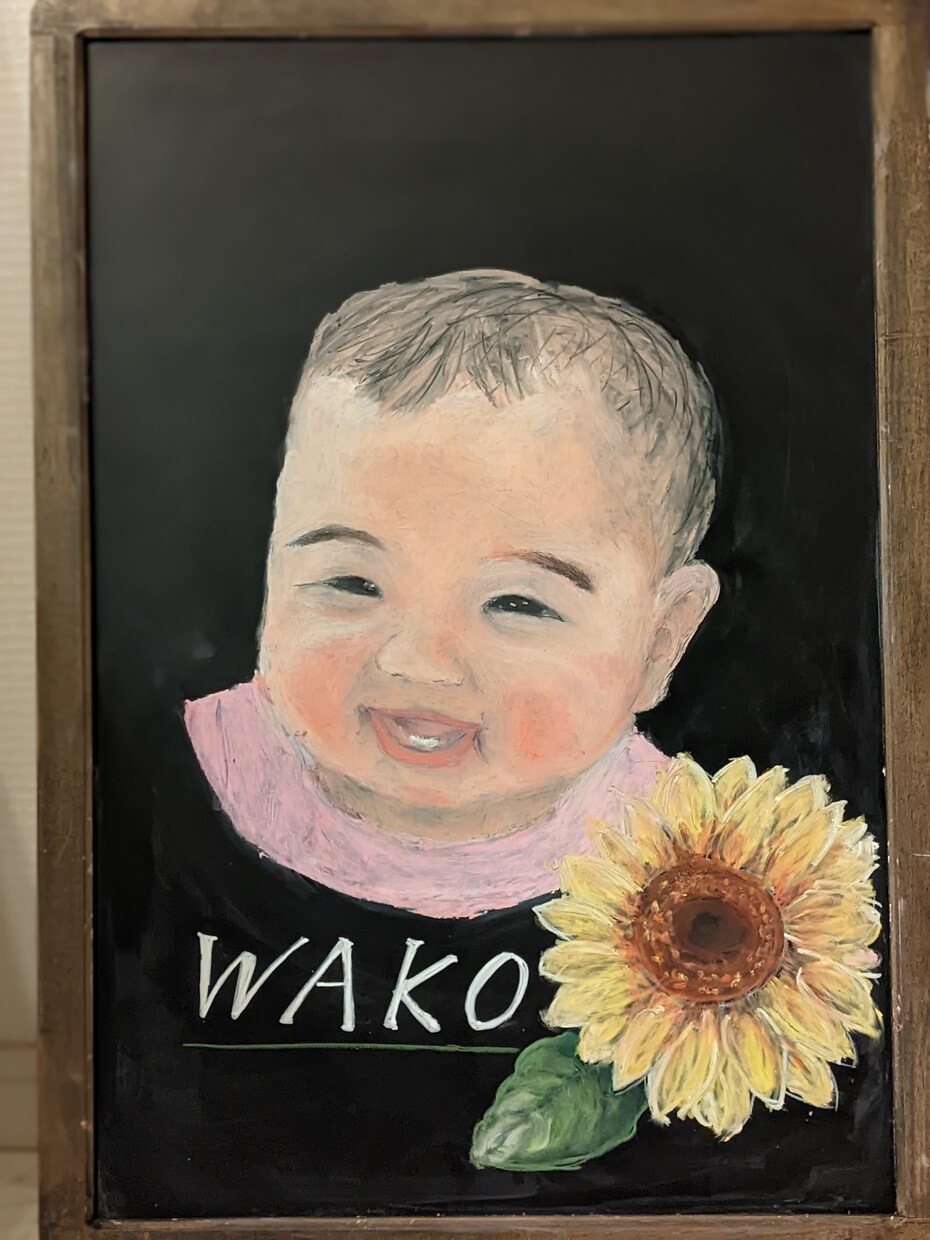 A2サイズ　お子さん、ペットの似顔絵描きます 記念日のプレゼントに　A2サイズ イメージ1