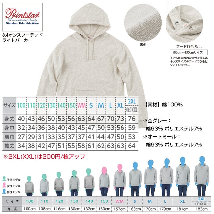 オリジナル パーカーを作成（プリント）致します 年間実績10,000枚！プリント職人にお任せください！ イメージ4