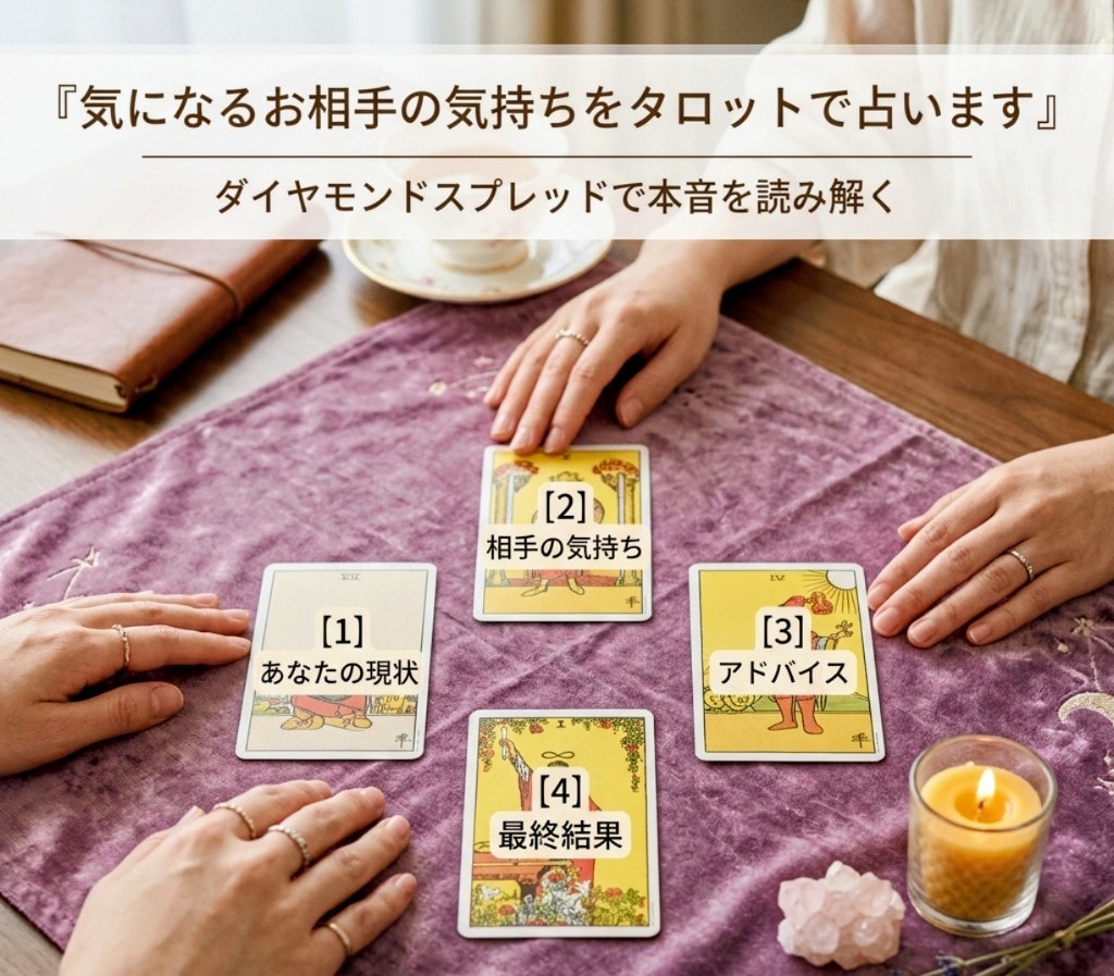 気になるお相手の気持ちをタロットで占います あの人の本音、知るのが怖い…その不安を確信へ変えませんか？ イメージ1