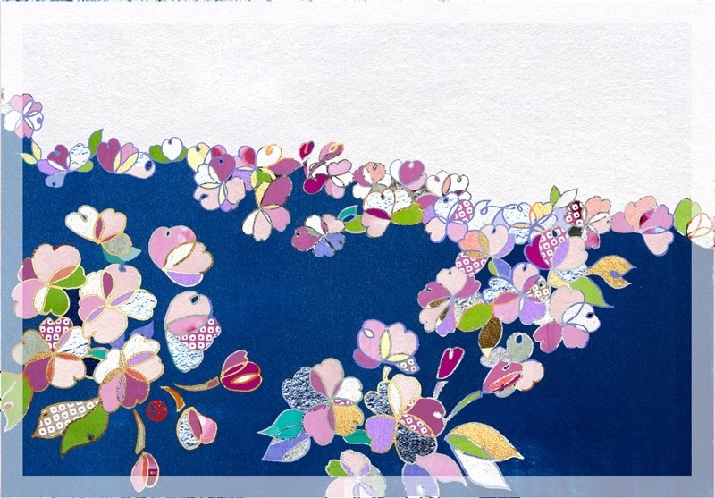 墨絵、岩絵具を用いた和風モダン イラスト描きます 今の日本らしさをお探しのデザイナーさん、クライアント様へ イメージ2