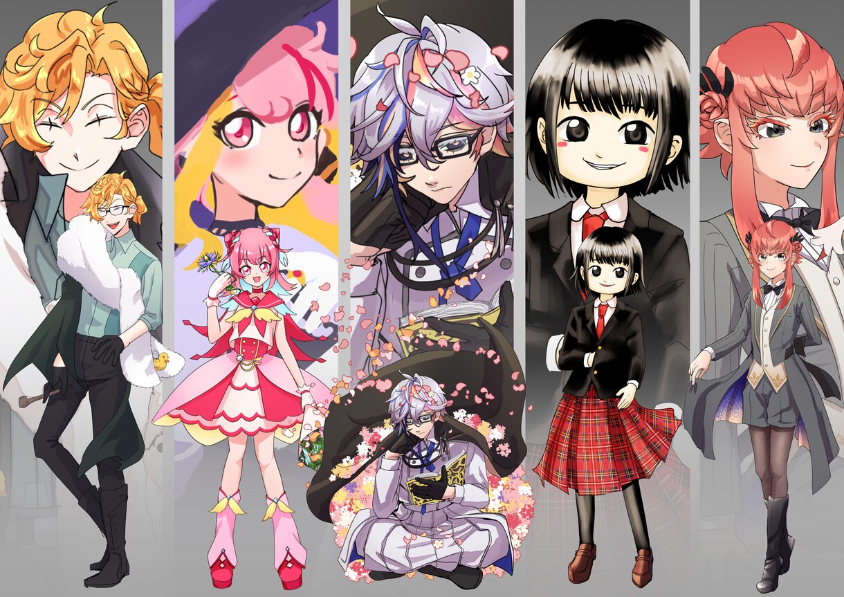 ご希望の雰囲気に合わせた立ち絵制作いたします 納期最短3日◆絵柄対応可能です。 イメージ2