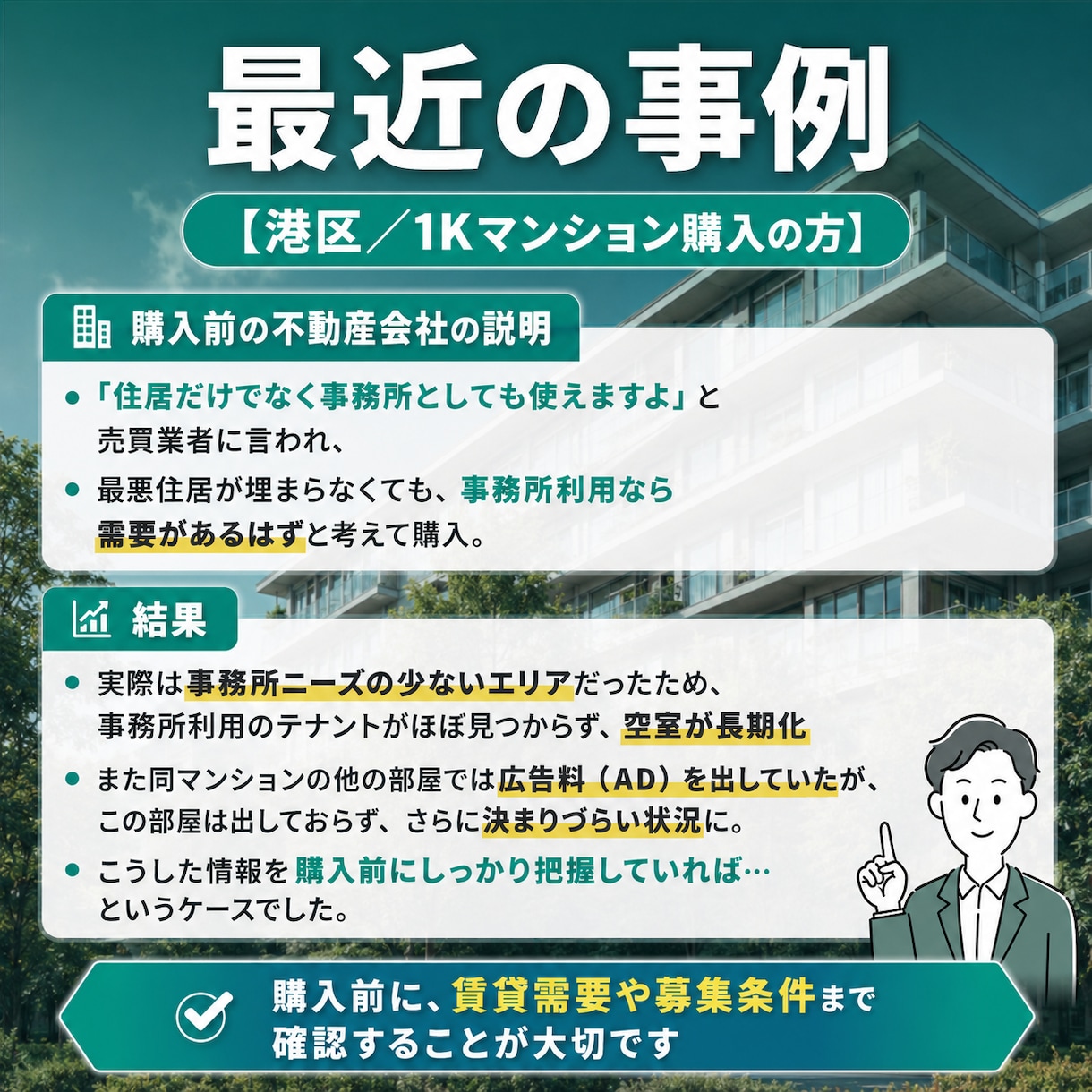 その不動産・住居にお客さんがつきそうか教えます 【不動産投資初心者・中級者向けサービス】全国どこでも可能！ イメージ5