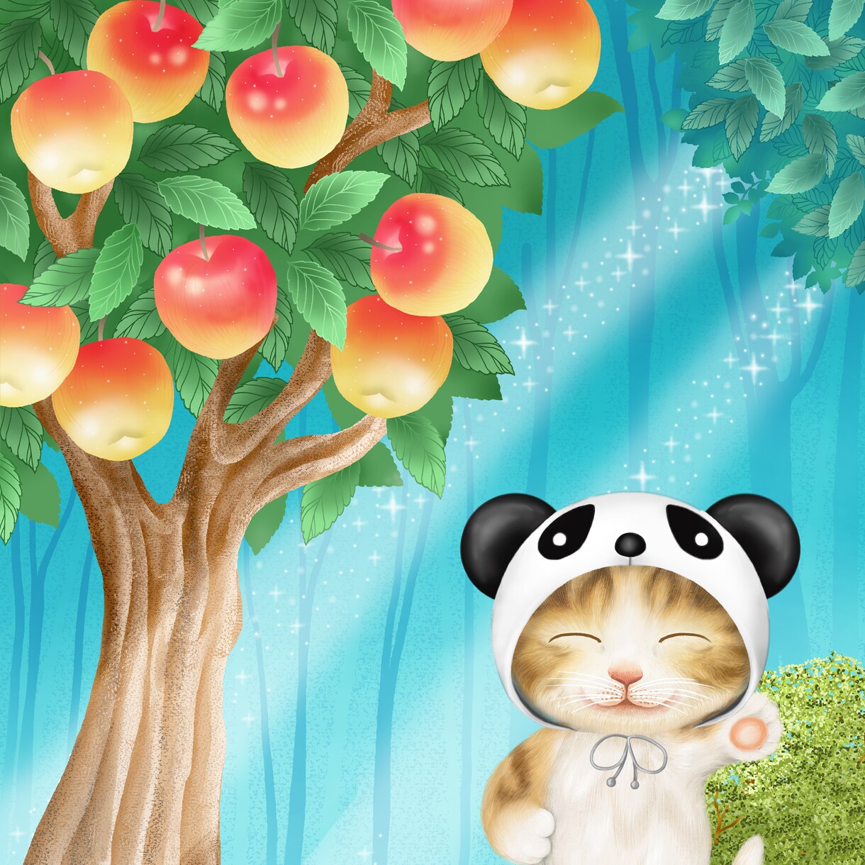 おもわずホッコリ癒しのイラスト画あります にこにこスマイルニャンコ笑う門には福来たる イメージ7